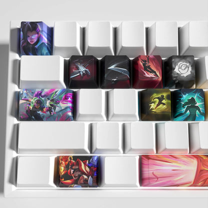 League of Legends Samira Keycaps – Mechanical Keyboard Gaming Keycap Set | PixelCaps