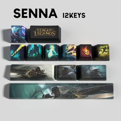 League of Legends Senna Keycaps – Mechanical Keyboard Gaming Keycap Set | PixelCaps