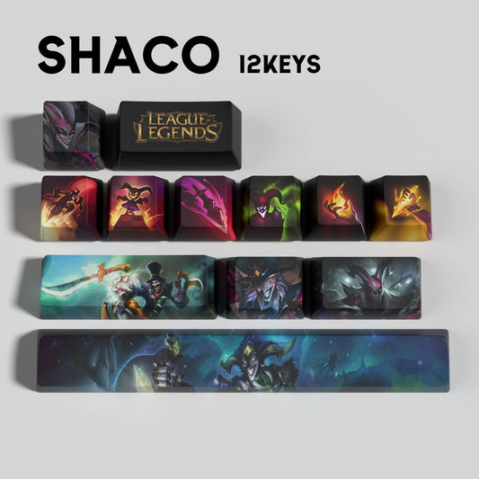 League of Legends Shaco Keycaps – Mechanical Keyboard Gaming Keycap Set | PixelCaps