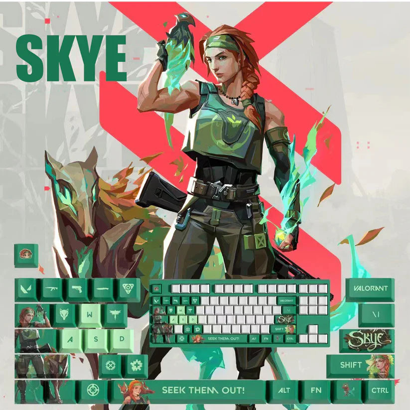 PixelCaps - Skye Keycaps – Limited Edition (29/14 Keys)