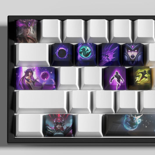 League of Legends Syndra Keycaps – Mechanical Keyboard Gaming Keycap Set | PixelCaps