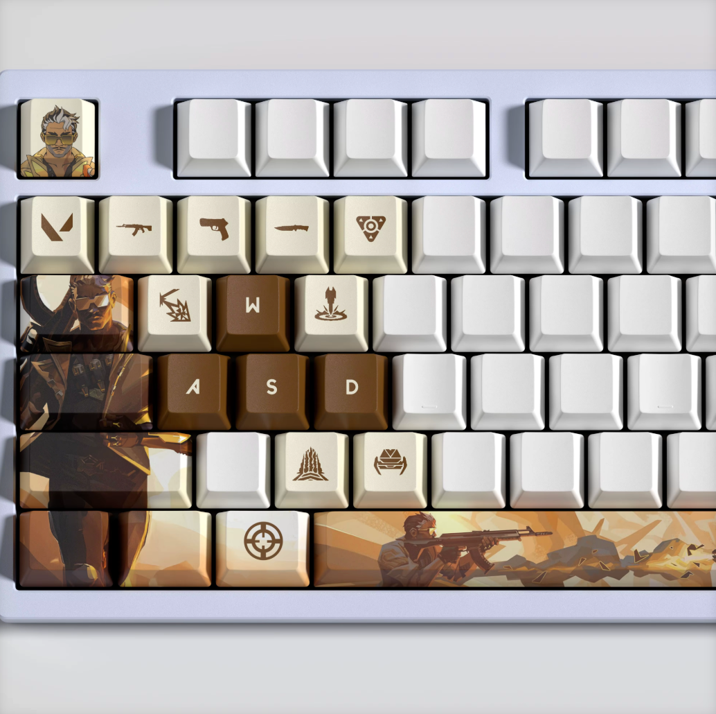 Valorant Tejo Keycaps – Mechanical Keyboard Keycap Set (29/14 Keys) | PixelCaps