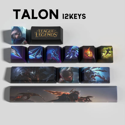 League of Legends Talon Keycaps – Mechanical Keyboard Gaming Keycap Set | PixelCaps