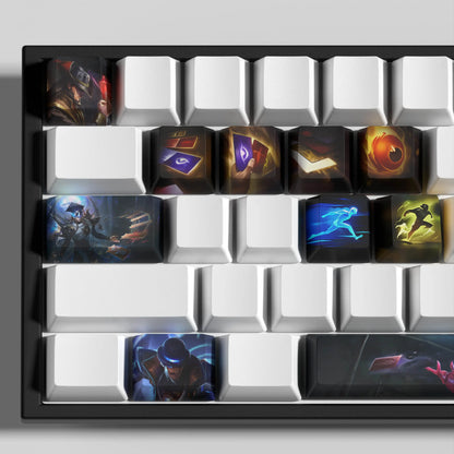 League of Legends Twisted Fate Keycaps – Mechanical Keyboard Gaming Keycap Set | PixelCaps
