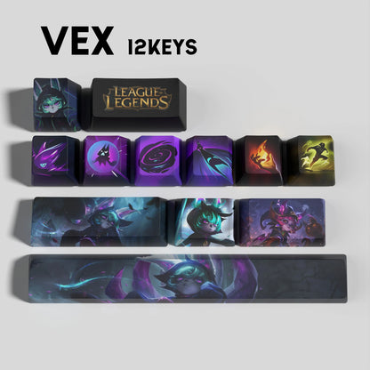 League of Legends Vex Keycaps – Mechanical Keyboard Gaming Keycap Set | PixelCaps
