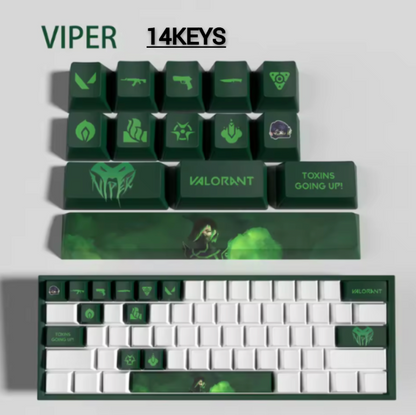 PixelCaps - Viper Keycaps – Limited Edition (29/14 Keys)