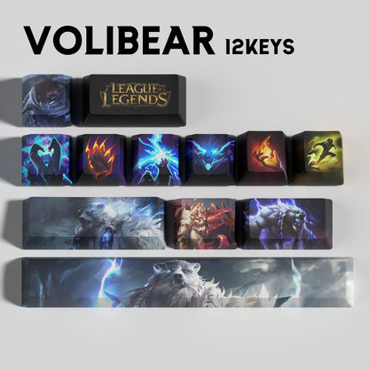 League of Legends Volibear Keycaps – Mechanical Keyboard Gaming Keycap Set | PixelCaps