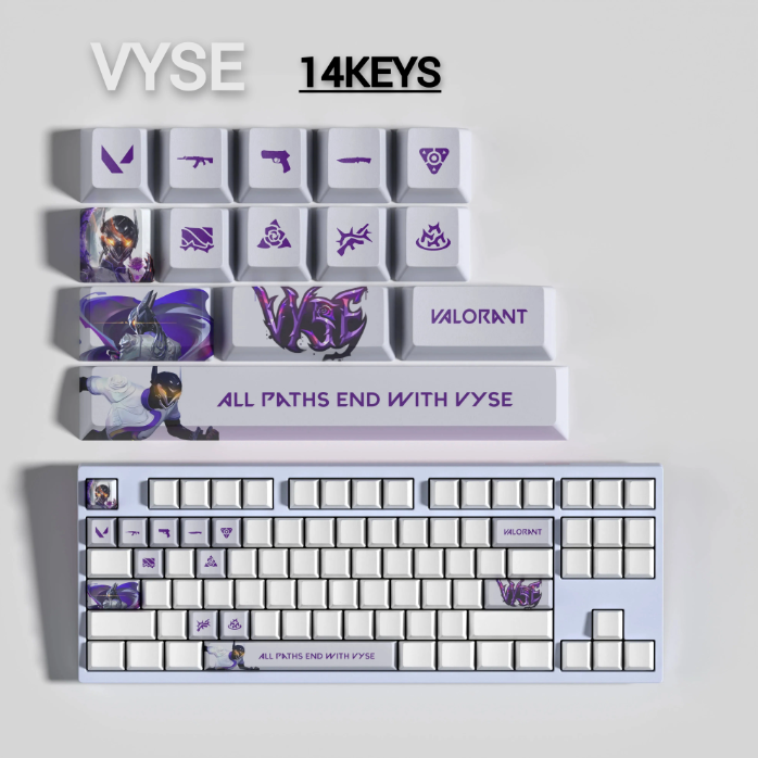 PixelCaps - Vyse Keycaps – Limited Edition (29/14 Keys)