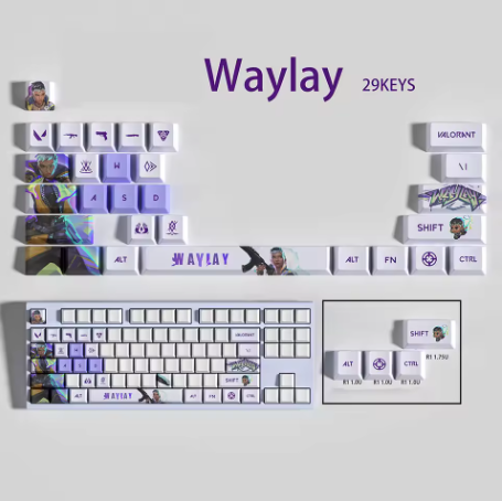 PixelCaps - Waylay Keycaps – Limited Edition (29/14 Keys)