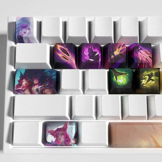 League of Legends Xayah Keycaps – Mechanical Keyboard Gaming Keycap Set | PixelCaps