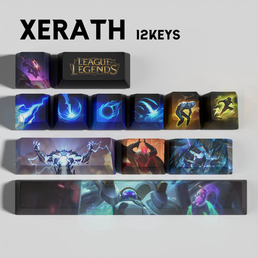 League of Legends Xerath Keycaps – Mechanical Keyboard Gaming Keycap Set | PixelCaps