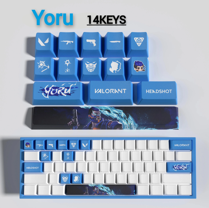 PixelCaps - Yoru Keycaps – Limited Edition (29/14 Keys)