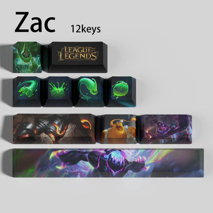 League of Legends Zac Keycaps – Mechanical Keyboard Gaming Keycap Set | PixelCaps