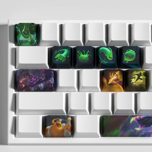League of Legends Zac Keycaps – Mechanical Keyboard Gaming Keycap Set | PixelCaps