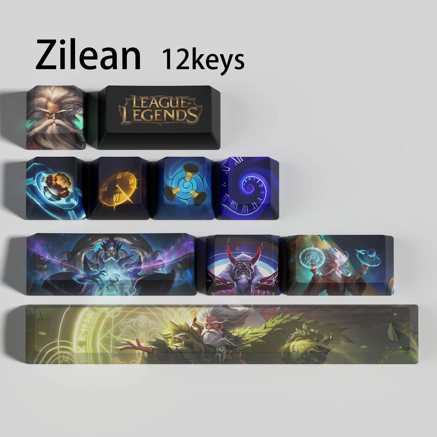 League of Legends Zilean Keycaps – Mechanical Keyboard Gaming Keycap Set | PixelCaps