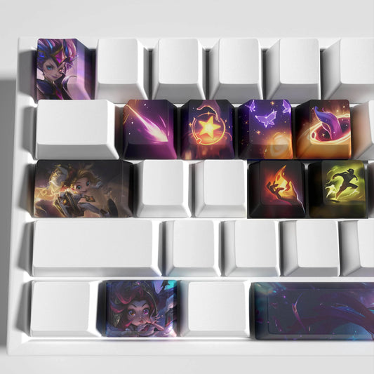 League of Legends Zoe Keycaps – Mechanical Keyboard Gaming Keycap Set | PixelCaps