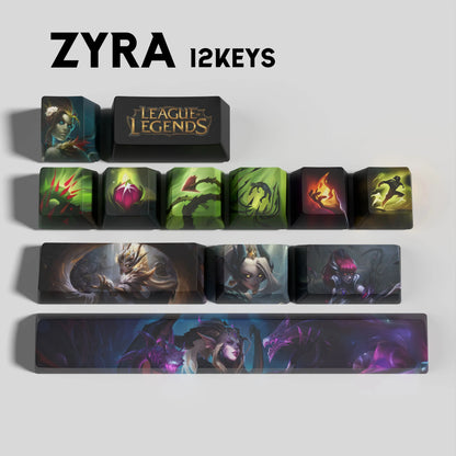 League of Legends Zyra Keycaps – Mechanical Keyboard Gaming Keycap Set | PixelCaps